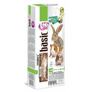 LoLo Pets Smakers 3in1 maiusepulgad närilistele pähklite, metsmarjade ja popcorniga 3tk 135g