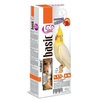 LoLo Pets Smakers maiusepulgad nümfkakaduudele puuviljadega 2tk 90g