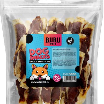 Bubu Pets koeramaius küülikukõrvad pardiga 500g