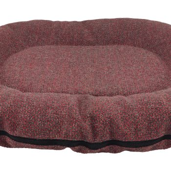Cazo Oval Bed Luna punane pesa koertele 90x120x16 cm