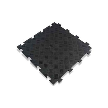 Töökoja põrandakate PVC must 500x500x8mm