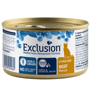 EXCL Mediterraneo konserv steriliseeritud kassidele Beef 85g