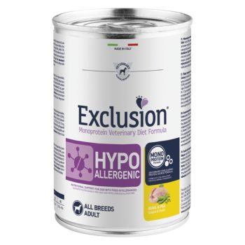 EXCL Hypoallergenic adult konserv vuti & hernestega 400g