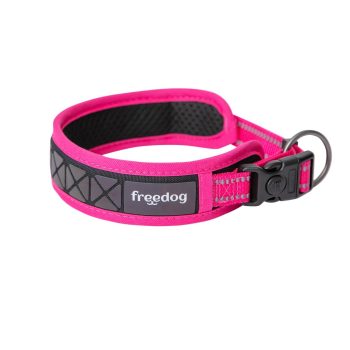 Freedog Boreal fuksiaroosa kaelarihm koerale 20mm x 43-52cm