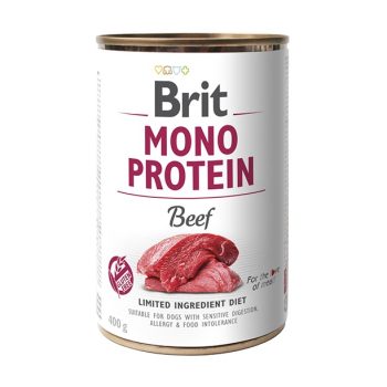 Brit Mono Protein Beef konserv koertele 400g