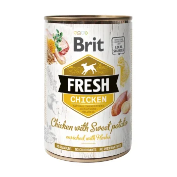 Brit Fresh Chicken with Sweet Potato konserv koertele 400g