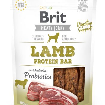Brit Jerky Lamb Protein Bar Snack närimismaius koertele 80g
