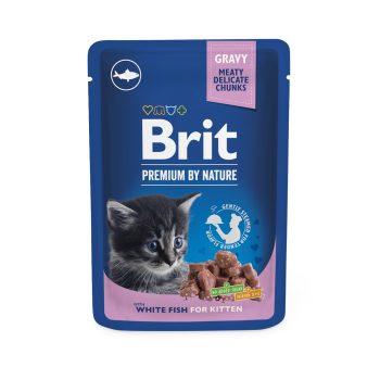 Brit Premium White Fish märgtoit kassipoegadele 100g
