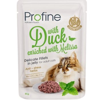 Profine Cat Pouch Duck in Jelly märgtoit kassidele 85g