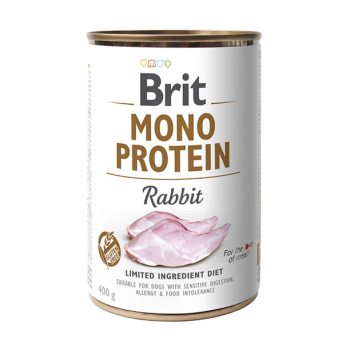 Brit Mono Protein Rabbit konserv koertele 400g