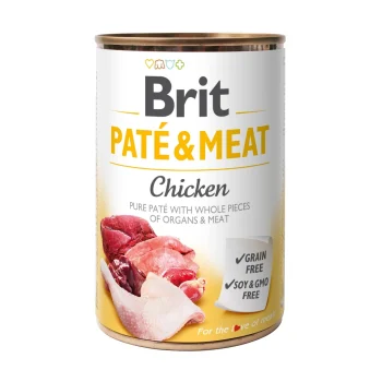 Brit Care Chicken Paté & Meat konserv koertele 400g