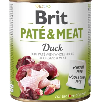 Brit Care Duck Paté & Meat konserv koertele 800g