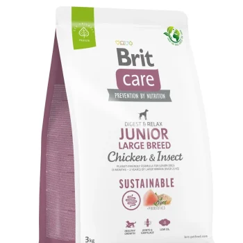 Brit Care Sustainable Junior Large Breed Chicken & Insect koeratoit 3kg