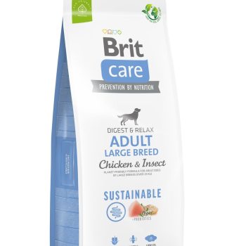 Brit Care Sustainable Adult Large Breed Chicken & Insect koeratoit 12kg