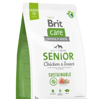 Brit Care Sustainable Senior Chicken & Insect koeratoit 3kg