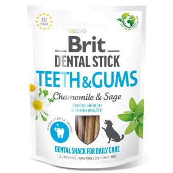 Brit Dental Stick Teeth & Gums närimispulgad koertele 7tk 251g