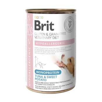 Brit Veterinary Diet Hypoallergenic Monoprotein Tuna konserv koerale 400g