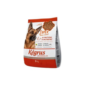 Täistoit täiskasvanud koertele "KĖGRUS UNIVERSALUS" 3kg