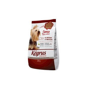 Täistoit väikest tõugu täiskasvanud koertele veiselihaga "KĖGRUS SPECIALUS" 2kg