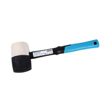 Kummihaamer XTline 1200g, 69mm, klaaskiust käepidemega, must-valge, 42,3oz