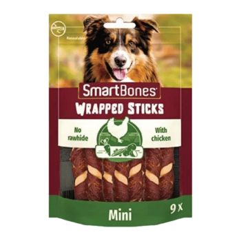 SmartBones Chicken Wrapped Sticks Mini 9tk, 112g