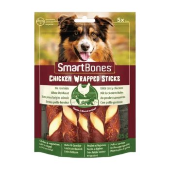 SmartBones Chicken Wrapped Sticks Medium 5tk, 125g