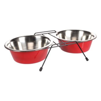 FLMG kausside komplekt alusega "Arjun" punane/must, L 21cm, 2x1600ml  520829