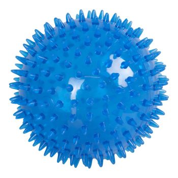 FLMG mänguasi koertele TPR ogaline pall “Bordy” LED-valgustusega, sinine 12,5cm  514986