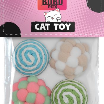 Bubu Pets erinevad pallid kassidele 4tk
