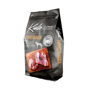 Kudo Turkey & Duck külmpressitud koeratoit 12kg