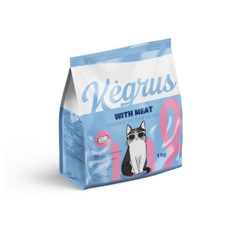 KĖGRUS Täissööt täiskasvanud kassidele lihaga 1 kg