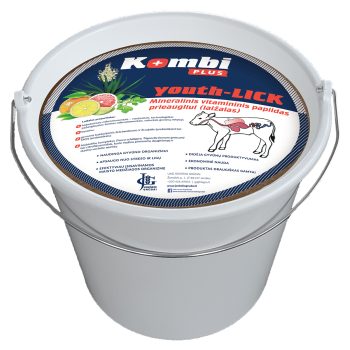 Mineraalide-vitamiinide lisand noorkarjale KOMBI PLUS youth-lick Joniskio Grudai 23kg
