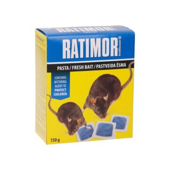 Hiire- ja rotimürk Ratimor suhkruga pasta 150gr karbis