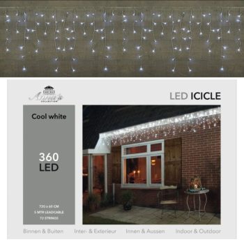 Valguskardin 360LED külm valge
