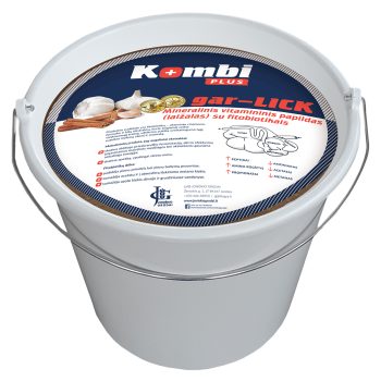 Mineraalainete - vitamiini lisand lüpsilehmadele (lüpsilehmadele) KOMBI Plus Gar-lick (küüslauguga) Joniskio Grudai 70kg