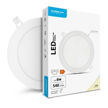 LED-paneel A2 ümar 6W 4000K (540 lumen) süvistatav