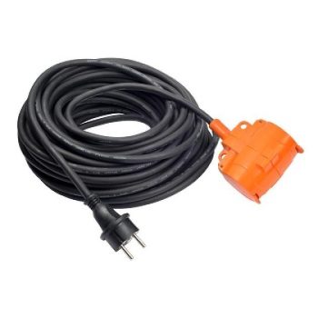 Jätkukaabel 10m/2-osaline 3x1,5mm2 H05RR-F IP44 16A