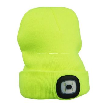 Müts LED-valgustusega 4SMD-LED 1W USB-laetav, kollane*