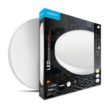 LED-valgusti/plafoon MODEE (lülitiga) 36W 3CCT SW2 (3900 lumen), D500x80mm, valge