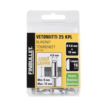 Neet 4,8X16 Alumiinium LAI 25 tk