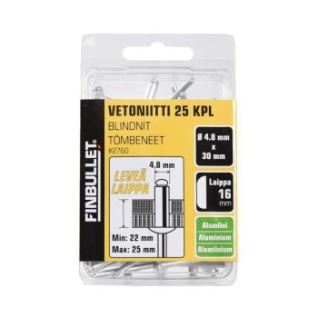 Neet 4,8X30 Alumiinium LAI 25 tk