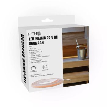 LED-riba HEHQ 20W 2m 1828lm 24V 3000K (soe valgus), IP67, välitingimustesse, niisketesse ruumidesse, sauna