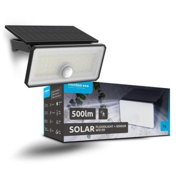 LED-prozektor Modee Lighting Solar WS139 500lm 6500K, liikumisanduriga