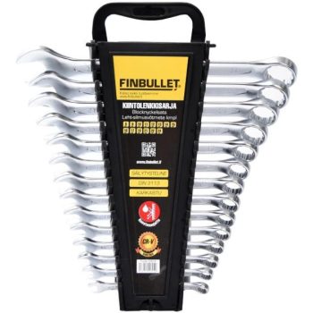 Leht-silmusvõtmete komplekt FINBULLET 8-17,19,21,22,24 mm, 14-osaline