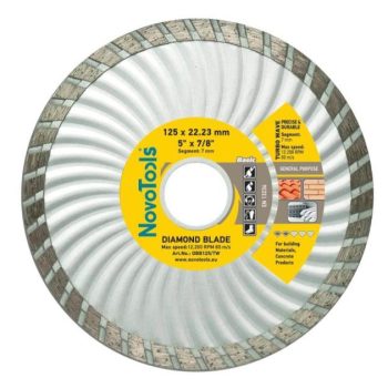 Teemantketas NovoTools Basic 125x22,2mm TURBOWAVE