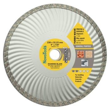 Teemantketas NovoTools 230x22,2mm TURBOWAVE