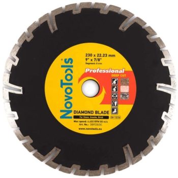Teemantketas NovoTools 230x22,2mm SAMURAI DEEP CUT