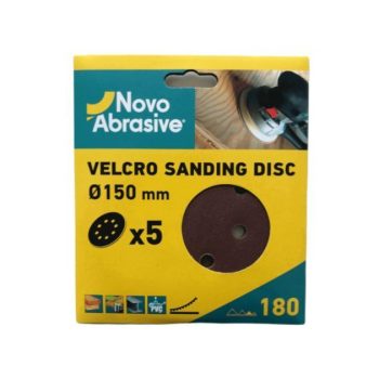 Lihvpaberkettad NovoAbrasive 150mm A80 VELCRO takjakinnitus, 5tk/pakendis