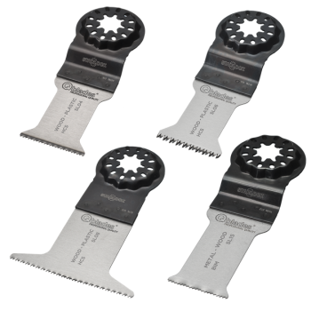 Multisaeterade komplekt Qblades Wood/Metall, 4tk/pakendis