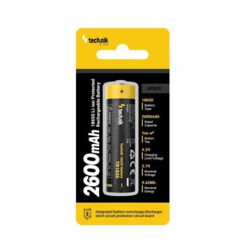 Aku Technik 18650 2600mAh 3,7V Li-ion